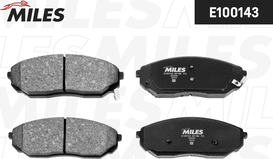 Тормозные колодки Miles (Semi-Metallic). Артикул E100143