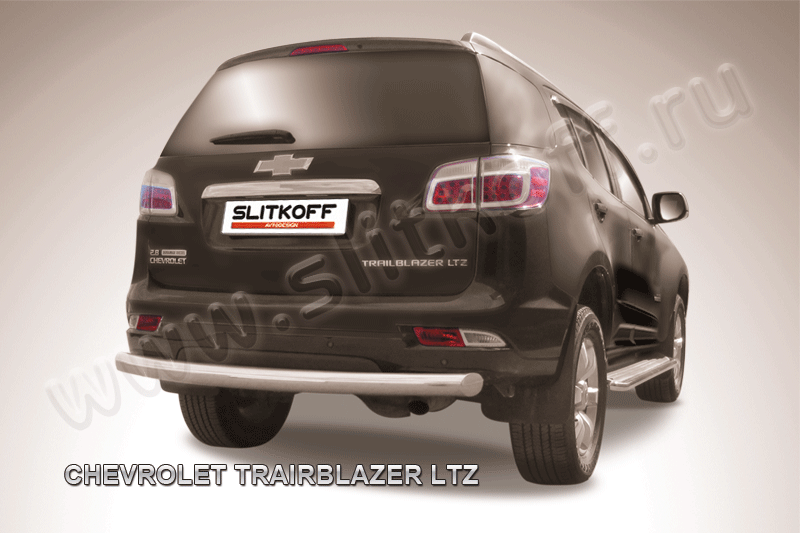 Защита Slitkoff заднего бампера d76 для Chevrolet TrailBlazer II 2012-2016. Артикул CHTB12-011