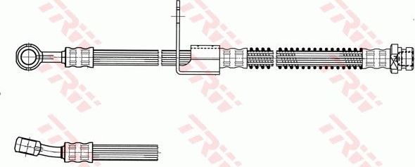 Тормозной шланг TRW. Артикул PHD958