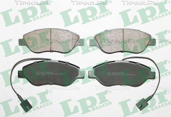 Тормозные колодки LPR передние для Alfa Romeo MiTo I 2008-2018. Артикул 05P1658