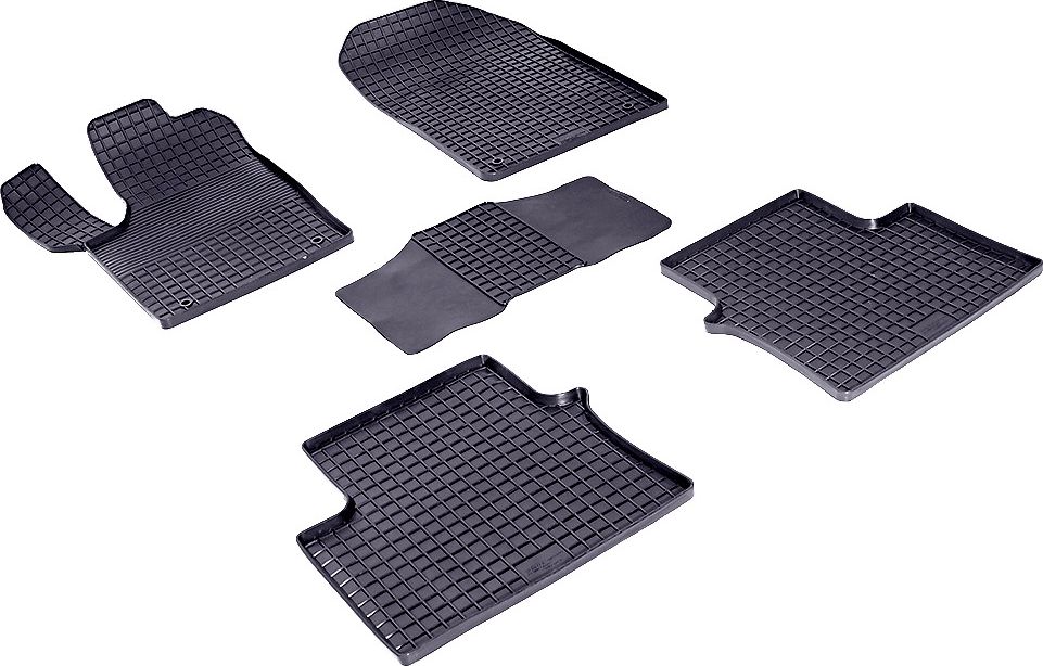 Коврики резиновые Seintex с узором сетка для салона Jeep Grand Cherokee WK2 2010-2026. Артикул 84993