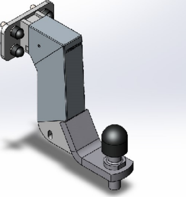 Фаркоп оцинкованный ТСС для Nissan Patrol Y62 рестайлинг 2 (ОАЭ) 2018-2026. Артикул TCU00331N