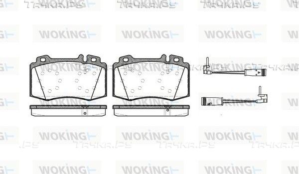 Тормозные колодки Woking. Артикул P6693.02