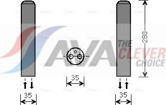 Осушитель кондиционера AVA (алюминий) для Mazda CX-5 I 2011-2017. Артикул MZD234