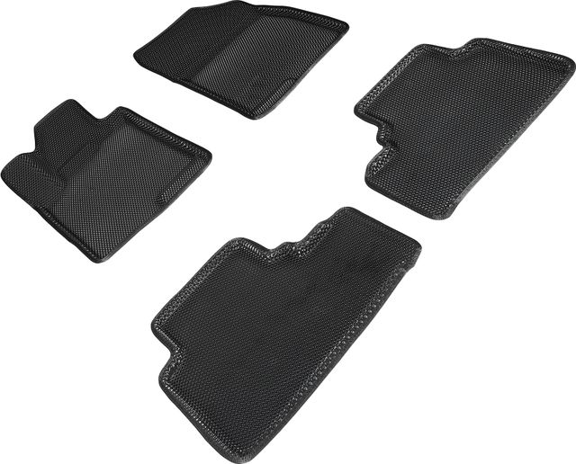 Коврики Seintex 3D EVA Соты для салона Haval Jolion 2WD 2021-2026 ЧЕРНЫЕ. Артикул 97484