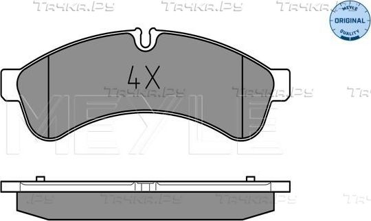 Тормозные колодки Meyle Original задние для IVECO Daily IV 2006-2011. Артикул 025 292 3122