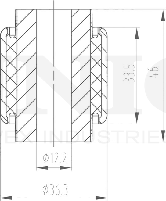 Сайлентблок рычага подвески (Unio). Артикул RMP-20097