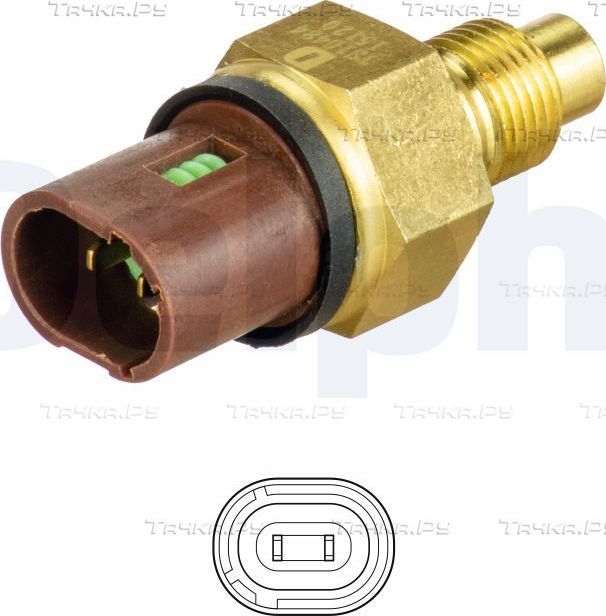 Датчик температуры охлаждающей жидкости Delphi. Артикул TS10484