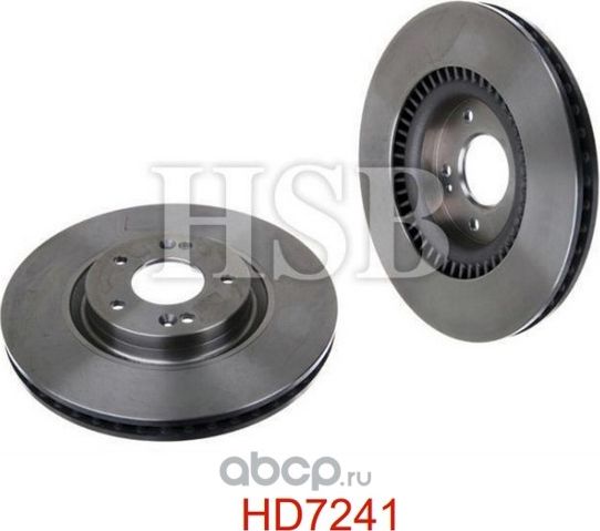 Диск тормозной передний HYUNDAI  i40 CW 1.6 GDI, 1.7 CRDi, 2.0 GDi 11 (HSB). Артикул HD7241