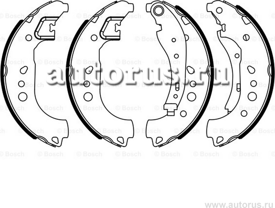 Brake Shoe Set (Bosch). Артикул 0986487949