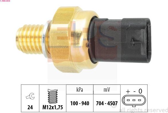 Датчик давления масла EPS EPS Made in Italy - OE Equivalent. Артикул 1.980.004