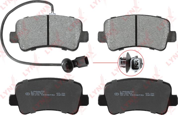 Тормозные колодки LYNXauto. Артикул BD-5752