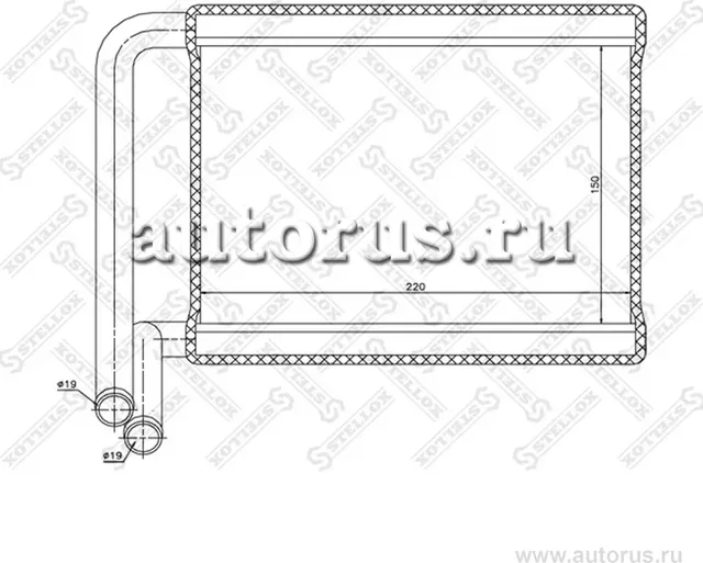 Радиатор отопителя (печки) Stellox. Артикул 10-35227-SX