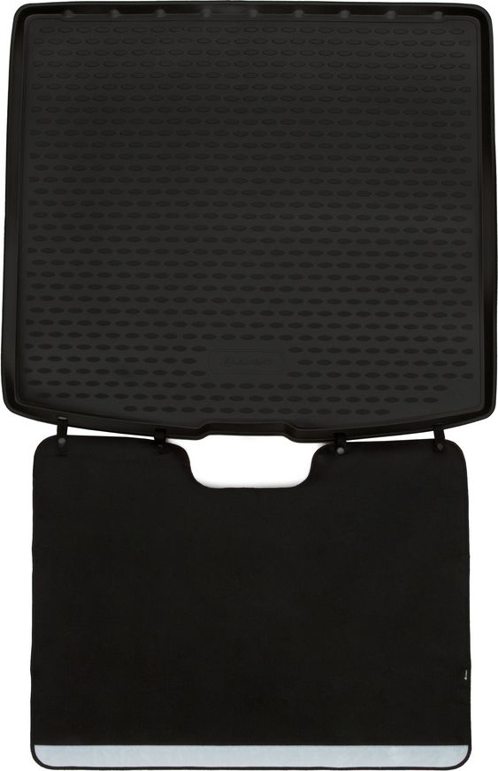 Коврик Element Econom для багажника с функцией защиты бампера Renault Kaptur 4WD, 2WD (для комплектаций с фальш-полом) 2016-2026. Артикул ELEMENT.SET.011