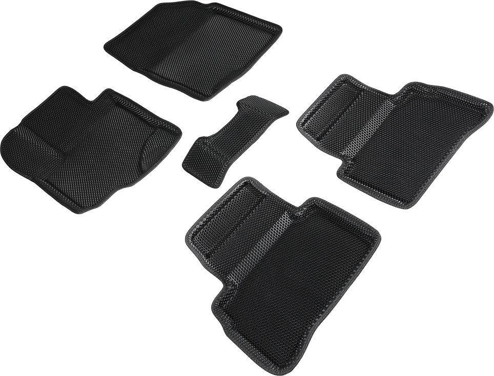 Коврики Seintex 3D EVA Соты для салона Suzuki Vitara IV 2015-2026 ЧЕРНЫЕ. Артикул 95444