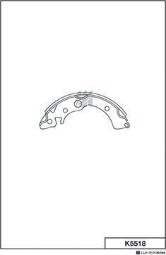 Тормозные колодки MK Kashiyama. Артикул K5518