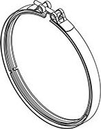 Хомут глушителя Dinex. Артикул 5AL003