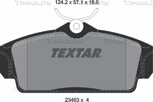 Тормозные колодки Textar Q+ передние для Nissan Primera P11 1996-2002. Артикул 2346302
