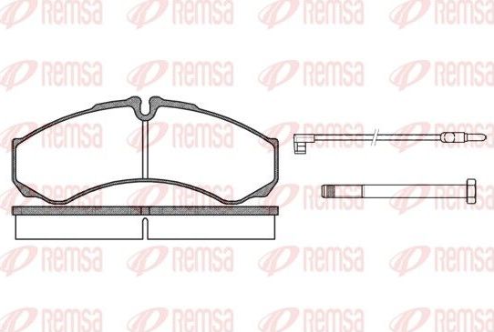 Тормозные колодки Remsa. Артикул 0651.02
