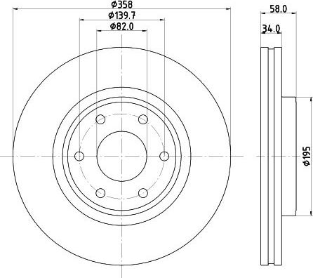Тормозной диск Nisshinbo. Артикул ND2000K