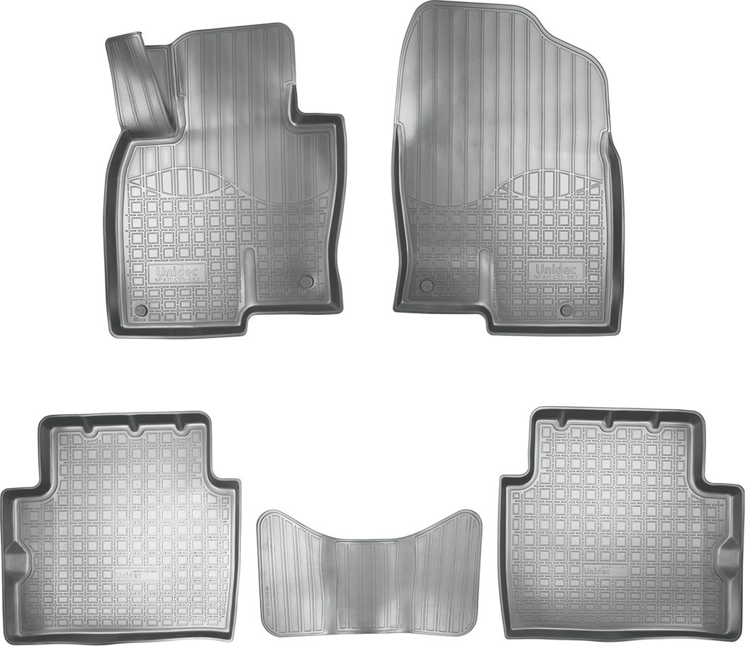 Коврики Норпласт 3D для салона Mazda CX-5 II 2017-2026 СЕРЫЕ. Артикул NPA11-C55-683-G