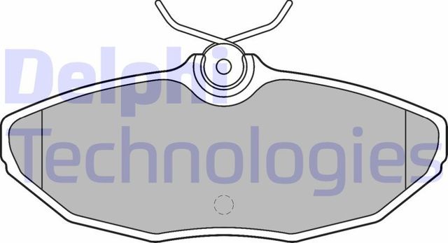 Тормозные колодки Delphi (Low-Metallic). Артикул LP1505