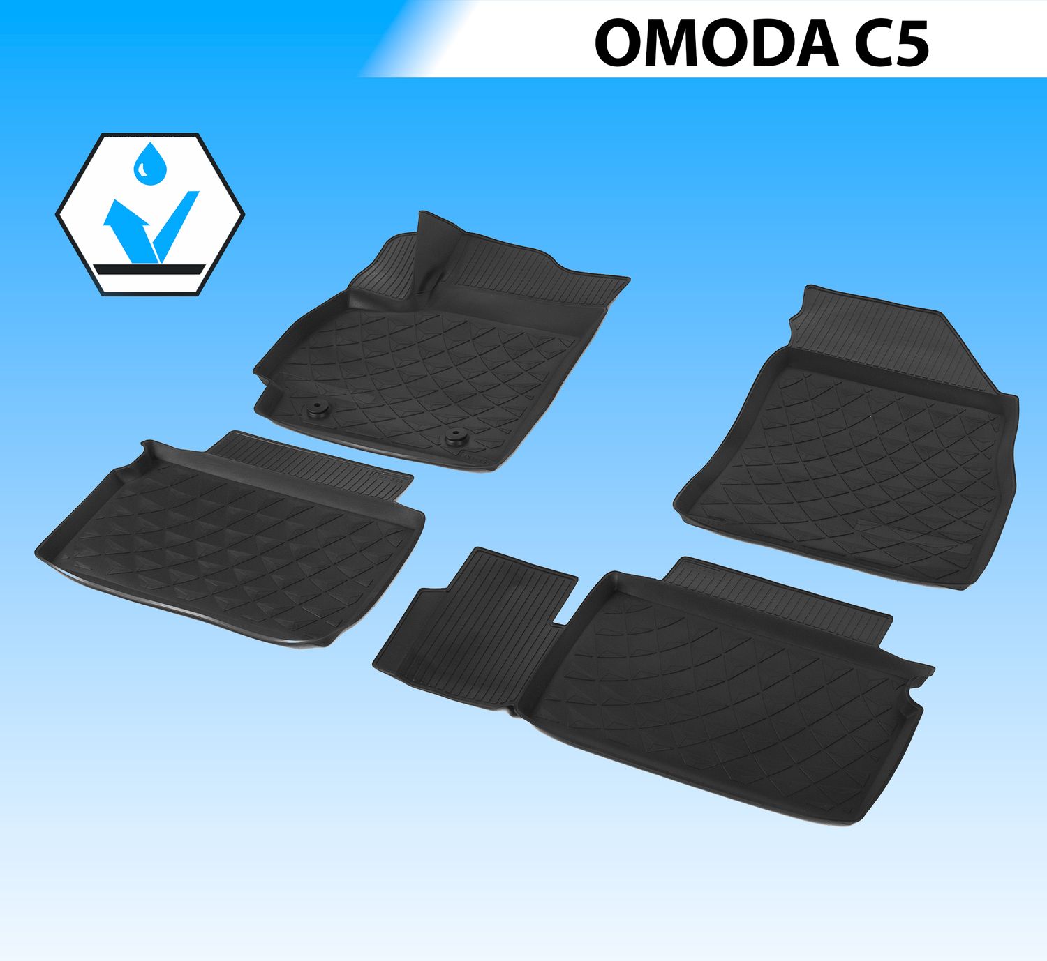 Коврики Rival для салона Omoda C5 2021-2026. Артикул 10201001