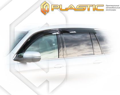 Дефлекторы СА Пластик для окон (Classic полупрозрачный) Honda Pilot III 2016-2024. Артикул 2010030310848