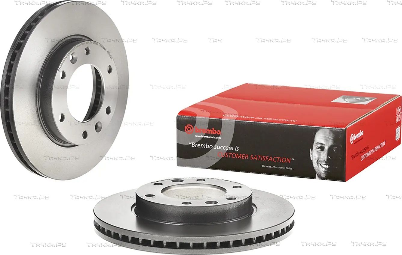Тормозной диск Brembo UV Coated передний для Kia Carnival II 2006-2014. Артикул 09.A632.11