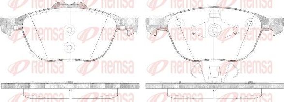 Тормозные колодки Remsa. Артикул 1082.50