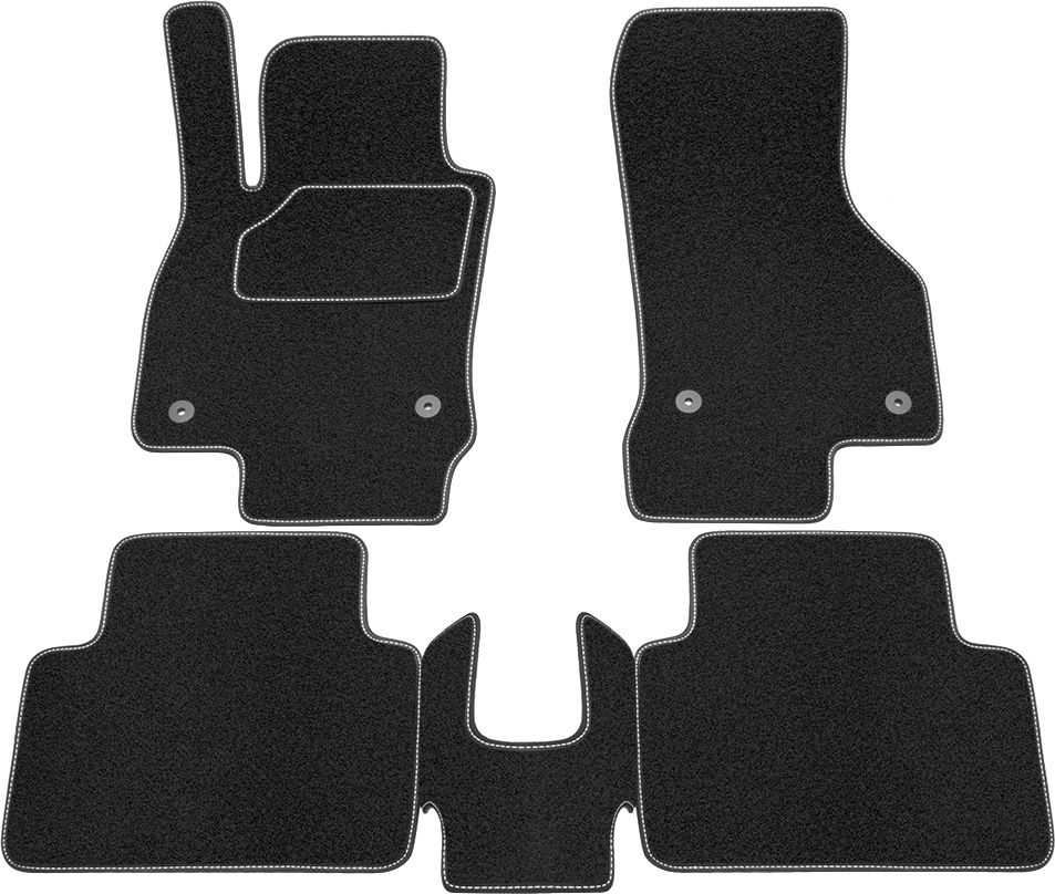 Коврики Rezkon ворсовые Стандарт для салона Skoda Octavia A7 2013-2020. Артикул 2030010200