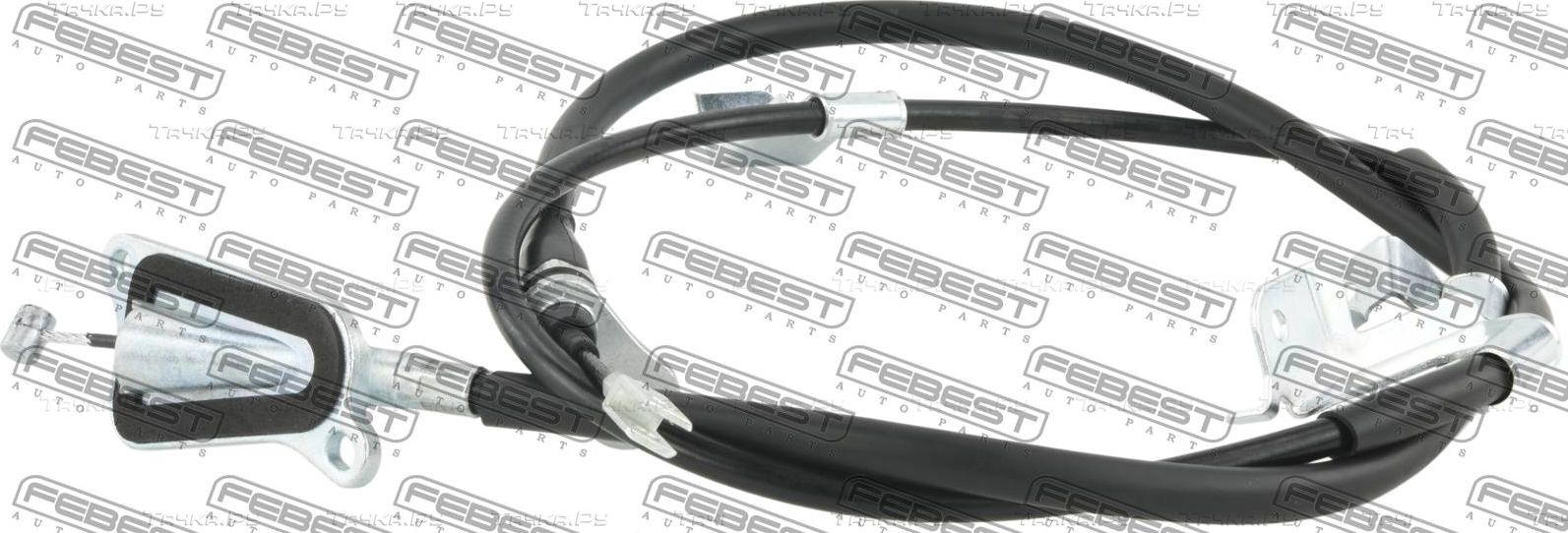 Трос ручника (тросик ручного тормоза) Febest. Артикул 02100-T30RH
