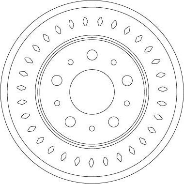 Тормозной диск TRW. Артикул DF6925S