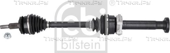 Полуось (привод в сборе, приводной вал) Febi Bilstein передняя правая для Volkswagen Transporter T5 2009-2015. Артикул 182890