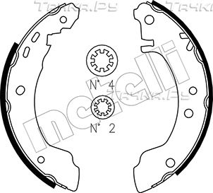 Тормозные колодки Metelli. Артикул 53-0283