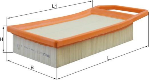 Воздушный фильтр Mahle-Knecht. Артикул LX 1619