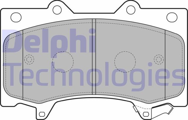 Тормозные колодки Delphi (Low-Metallic). Артикул LP2712