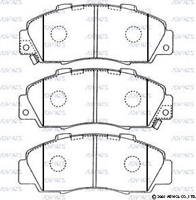 Тормозные колодки Advics. Артикул SN423P
