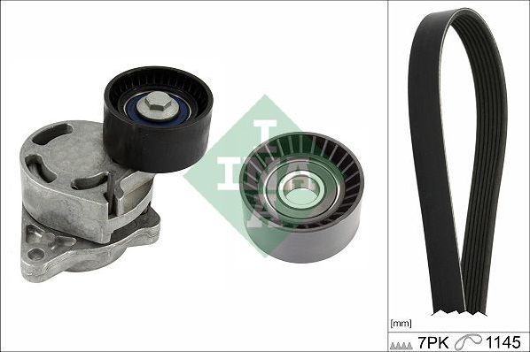 Приводной ремень поликлиновой с роликами (комплект) Ina. Артикул 529 0432 10