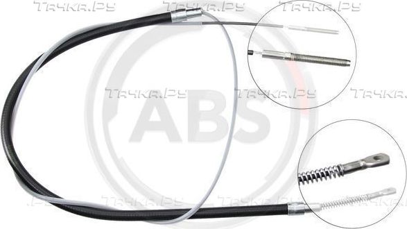 Трос ручника (тросик ручного тормоза) ABS. Артикул K10166