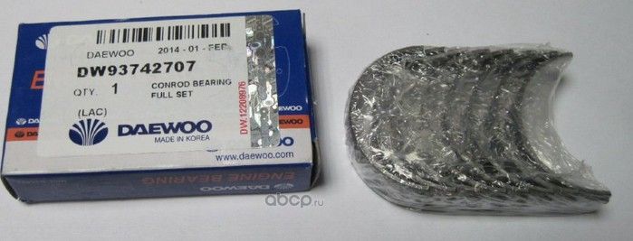 Вкладыши DAEWOO Nexia (95-) шатунные d+0.00 комплект (8шт.) DAEWOO. Артикул 93742707