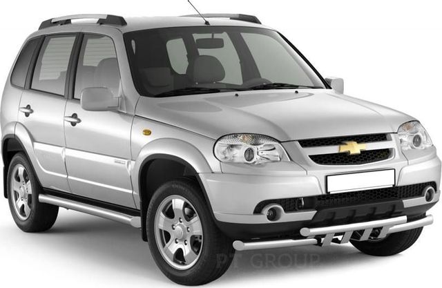 Защита порогов PT Group вогнутые d76 (НПС) для Chevrolet Niva I рестайлинг 2009-2020. Артикул LNV220302