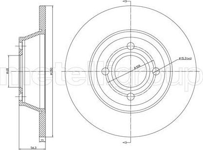 Тормозной диск Trusting. Артикул DF136