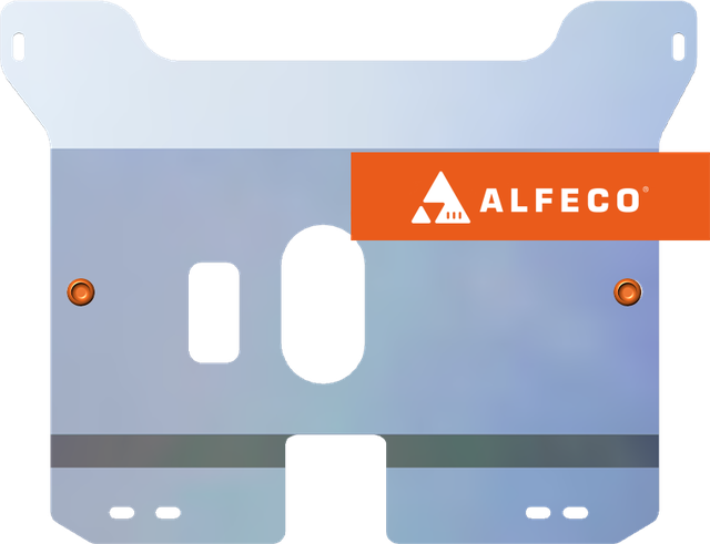 Защита алюминиевая Alfeco для картера и КПП Chery QQ 2006-2008. Артикул ALF.02.03 AL4