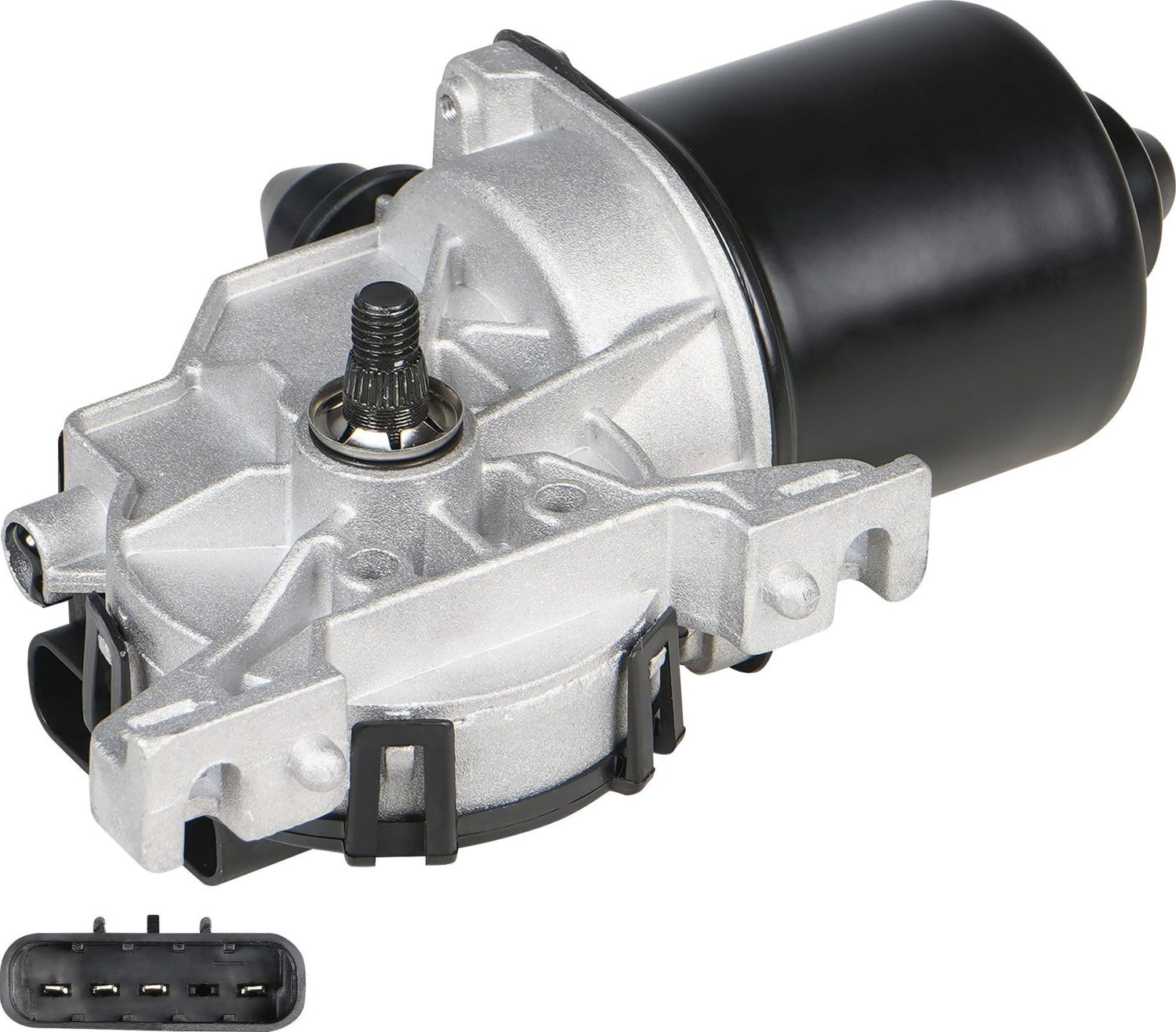 Мотор стеклоочистителя (моторчик дворников) StartVOLT передний для Fiat Panda II 2003-2013. Артикул VWF 1615