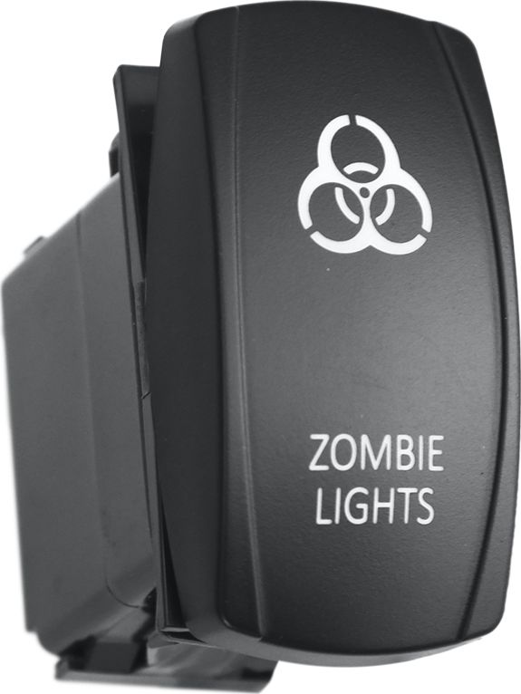 Переключатель РИФ включения/выключения ZOMBIE LIGHTS с красной подсветкой. Артикул RIF22-1-2100700