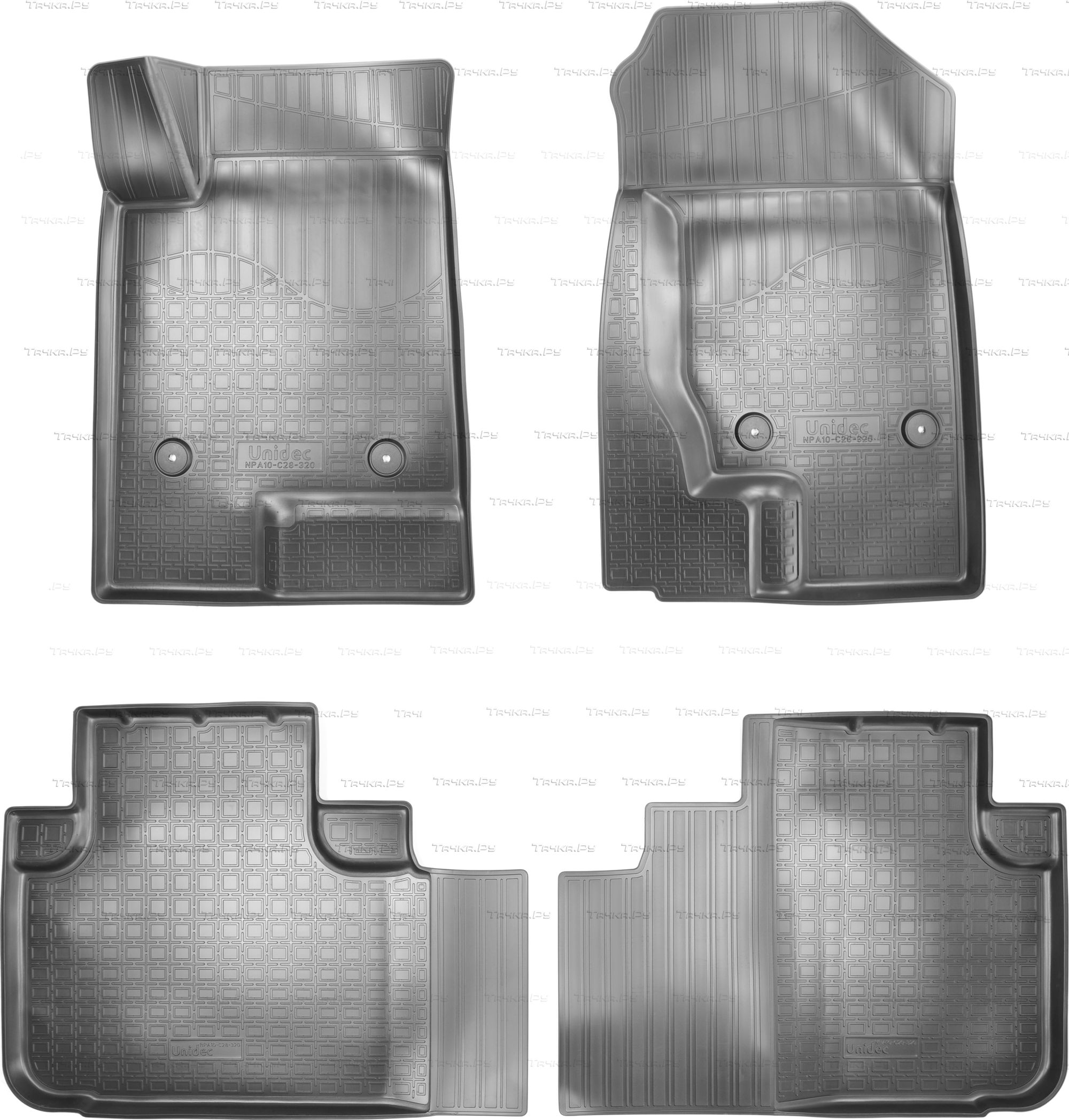 Коврики 3D Норпласт для салона Haval F7x 3D 2019-2026. Артикул NPA10-C28-320