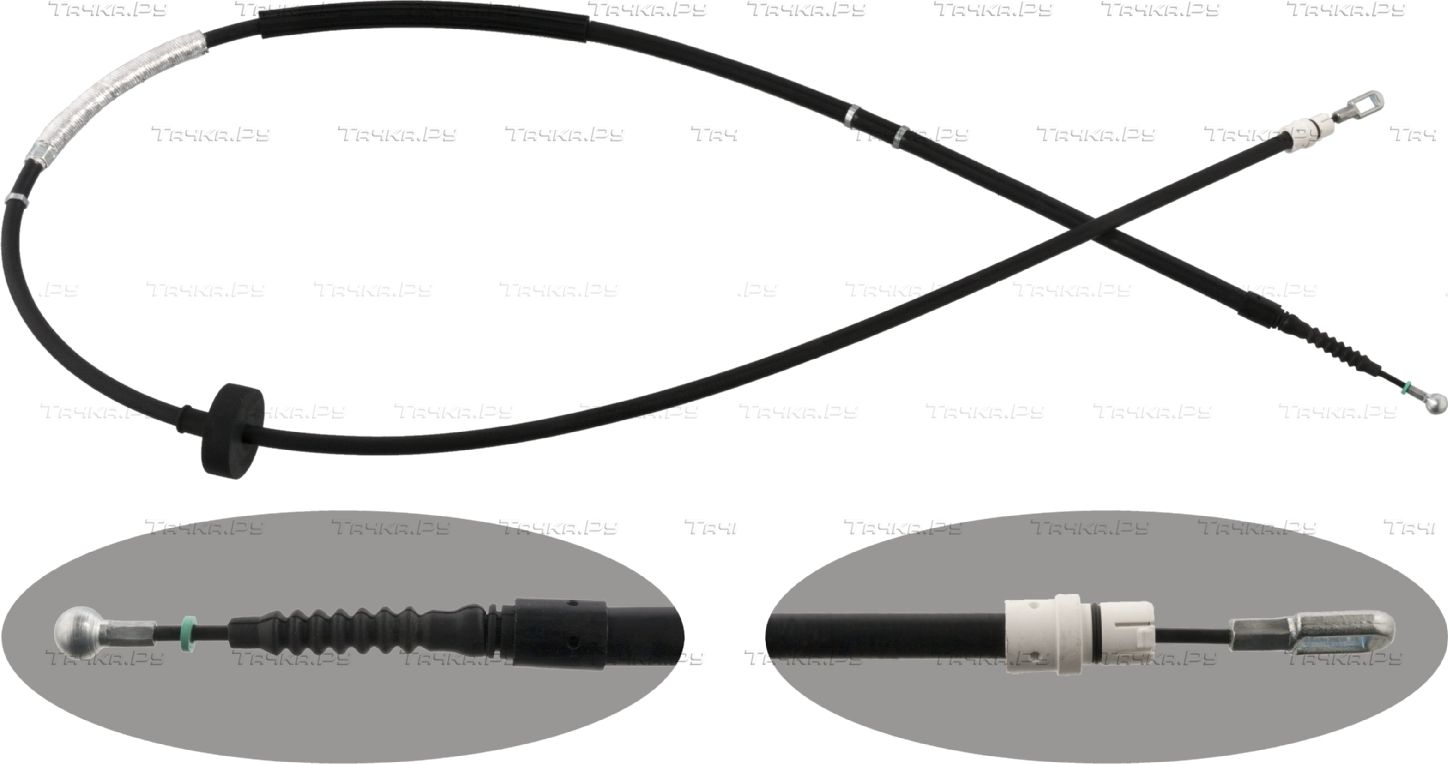 Трос ручника (тросик ручного тормоза) Febi Bilstein. Артикул 48304