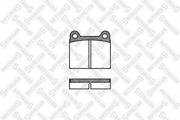 Тормозные колодки Stellox передние для Mercedes-Benz W123 1976-1985. Артикул 017 060-SX