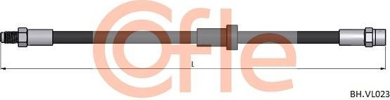Тормозной шланг Cofle передний левый для Volvo S60 I 2000-2010. Артикул 92.BH.VL023